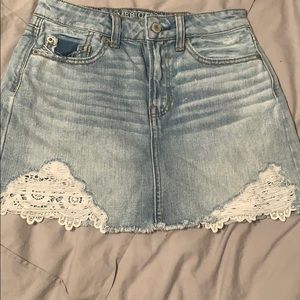 AEO High-Rise Denim Mini Skirt